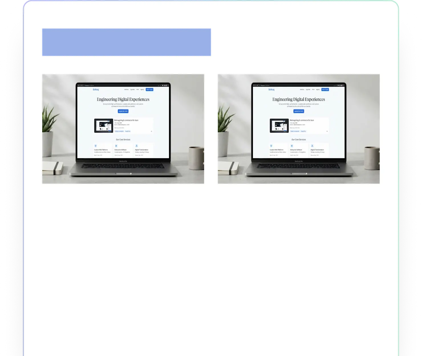Laptop viewports